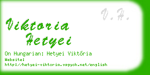 viktoria hetyei business card